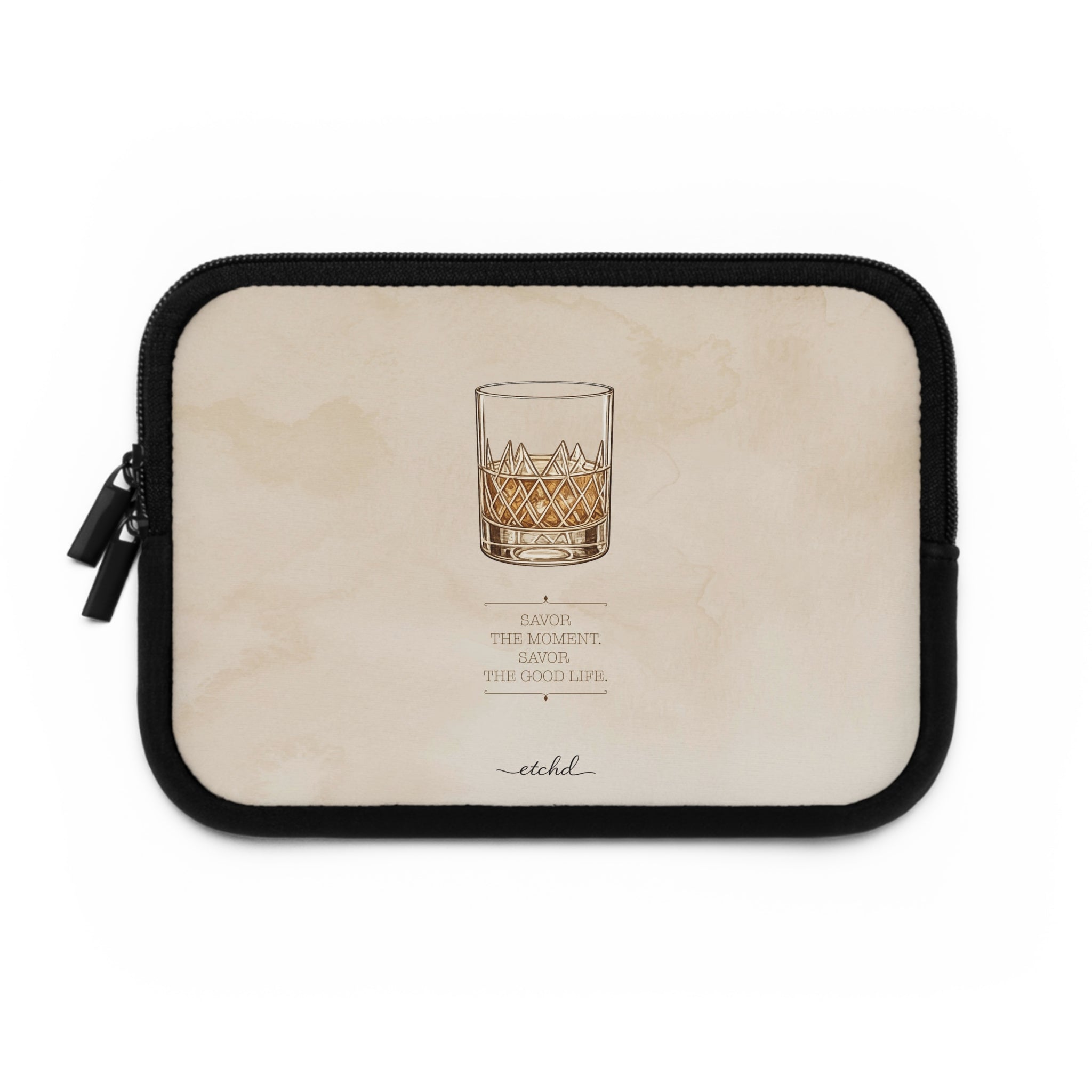 Savor the Moment Laptop Sleeve by etchd, view 2