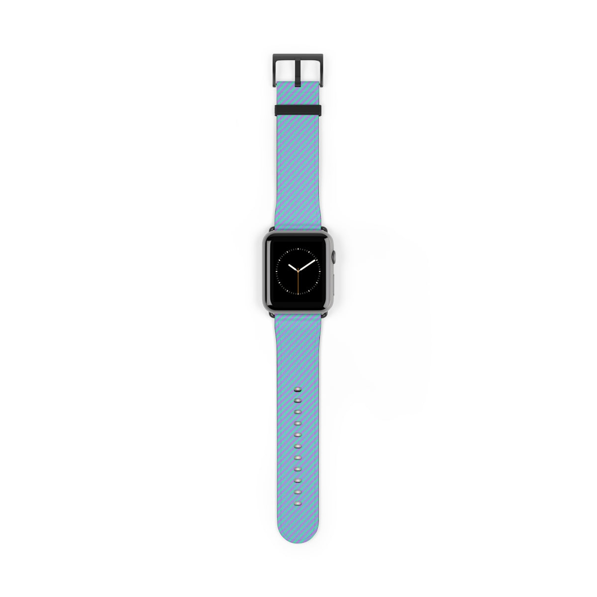 Lilac & Hypermint Striped Diagonal Correa para smartwatch de etchd, vista 2