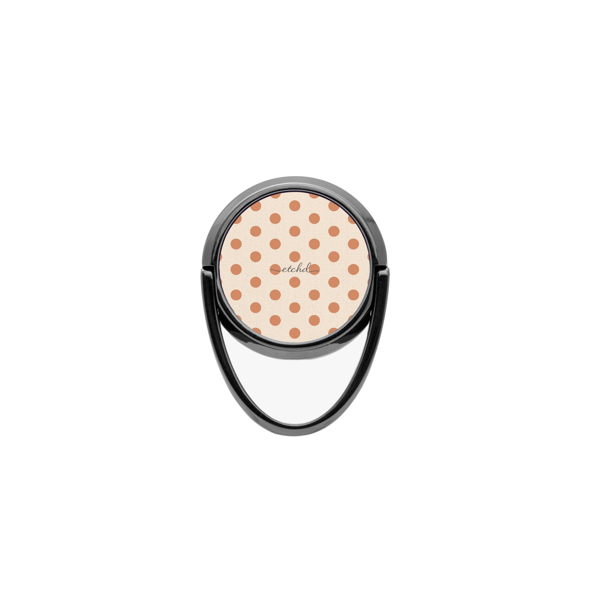 Terracotta Polka Dot Phone Ring Holder by etchd, view 4