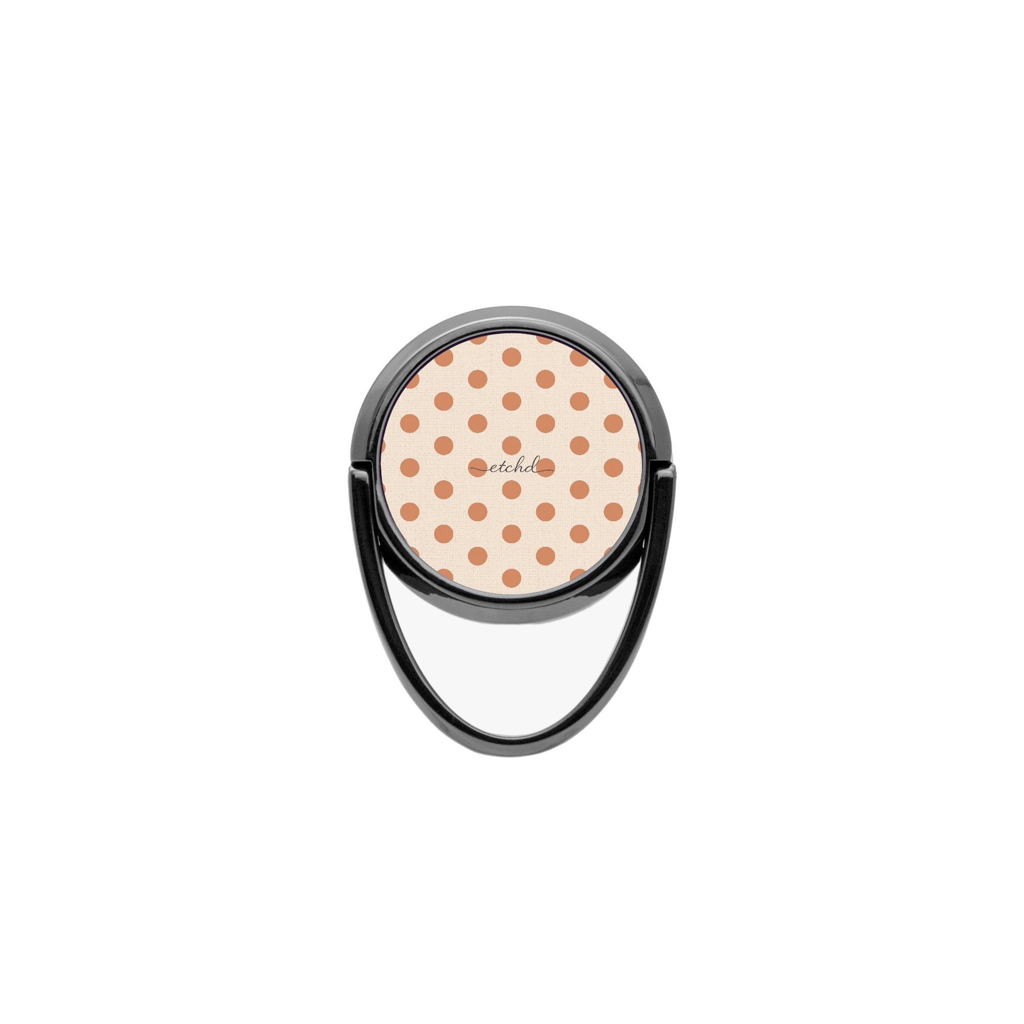 Terracotta Polka Dot Phone Ring Holder by etchd, view 4
