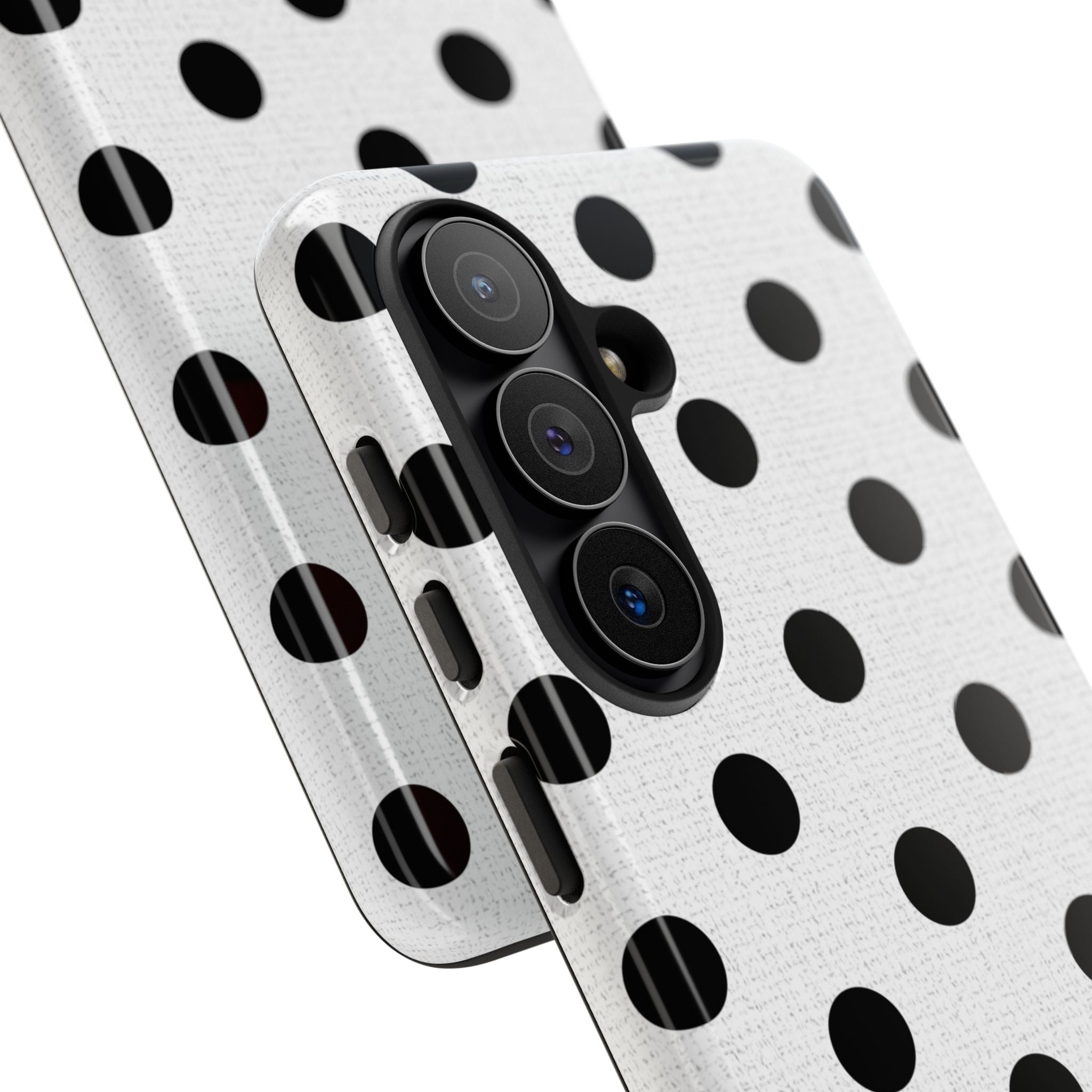Black & White Polka Dot Phone Case by etchd, view 219