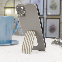 Neutral Striped Click-On Phone Grip by etchd, view 3