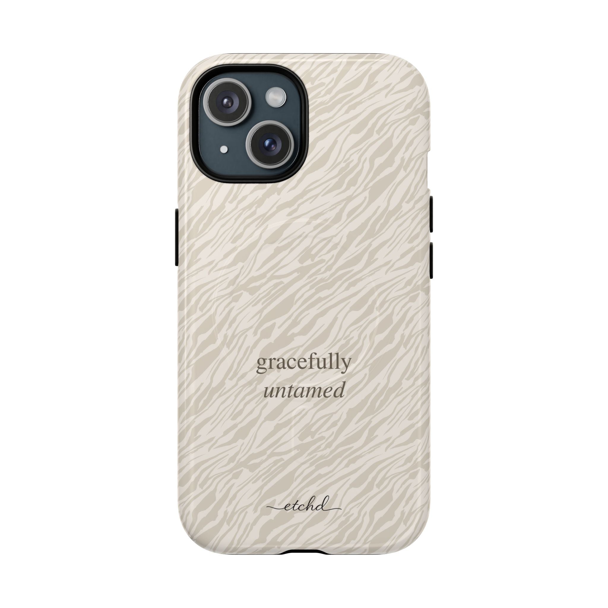 Beige Zebra Magnetic Phone Case