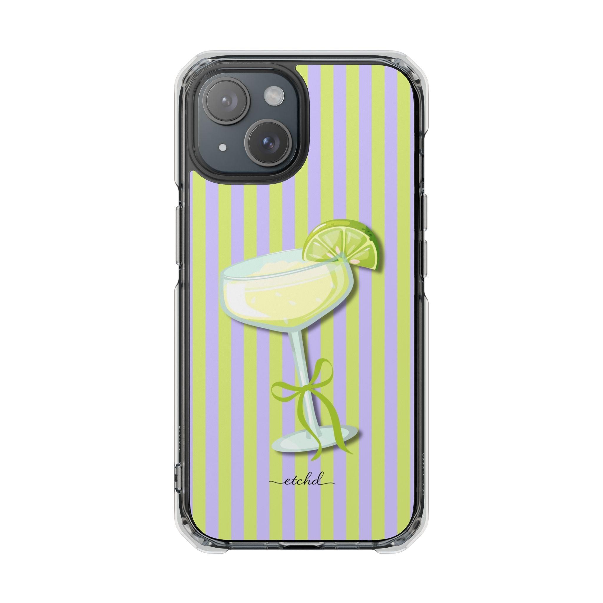 Margarita Clear Magnetic Phone Case by etchd, view 2