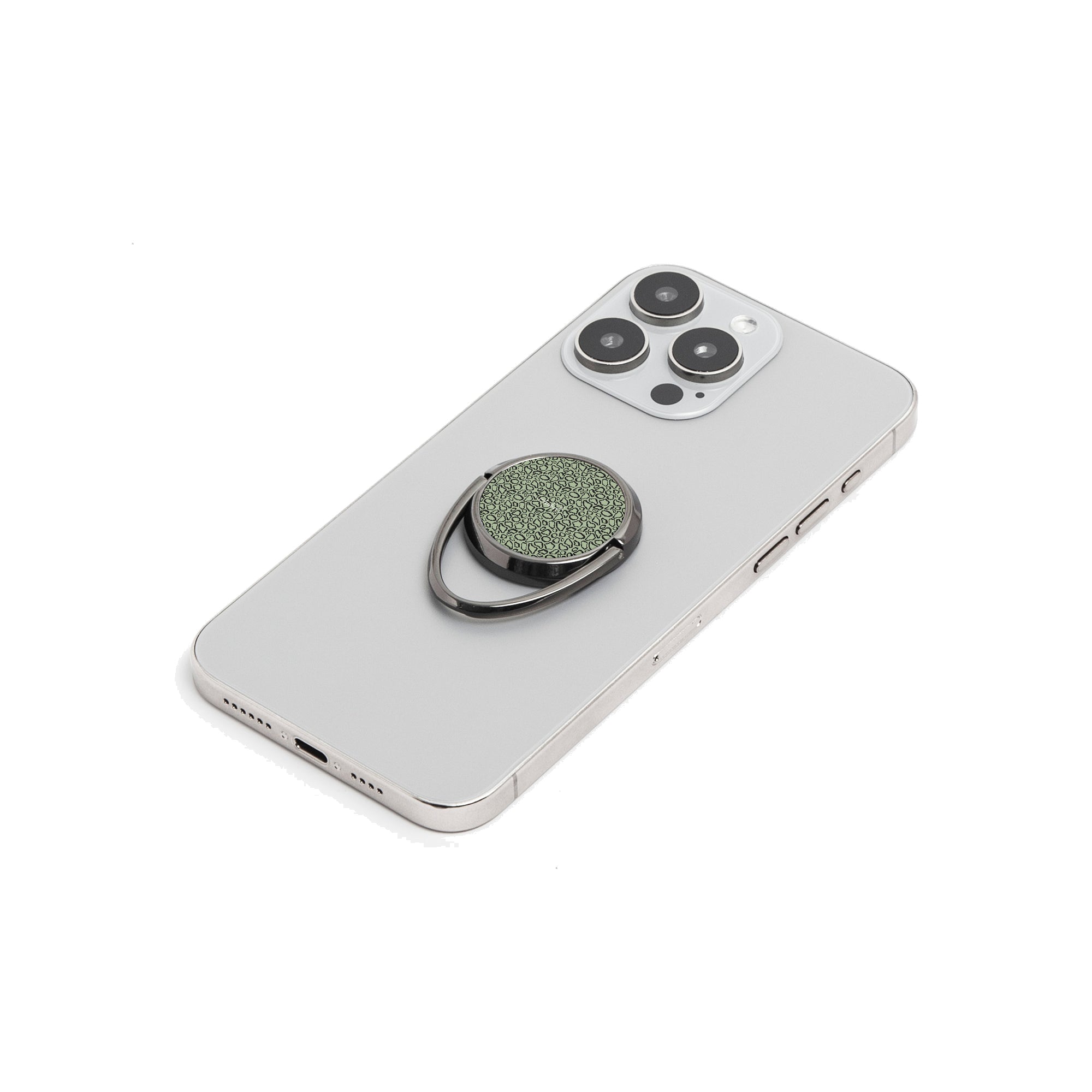 Abstract Print Sage Phone Ring Holder by etchd, view 6