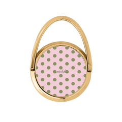 Green & Pink Polka Dot Hoop Ring Holder by etchd