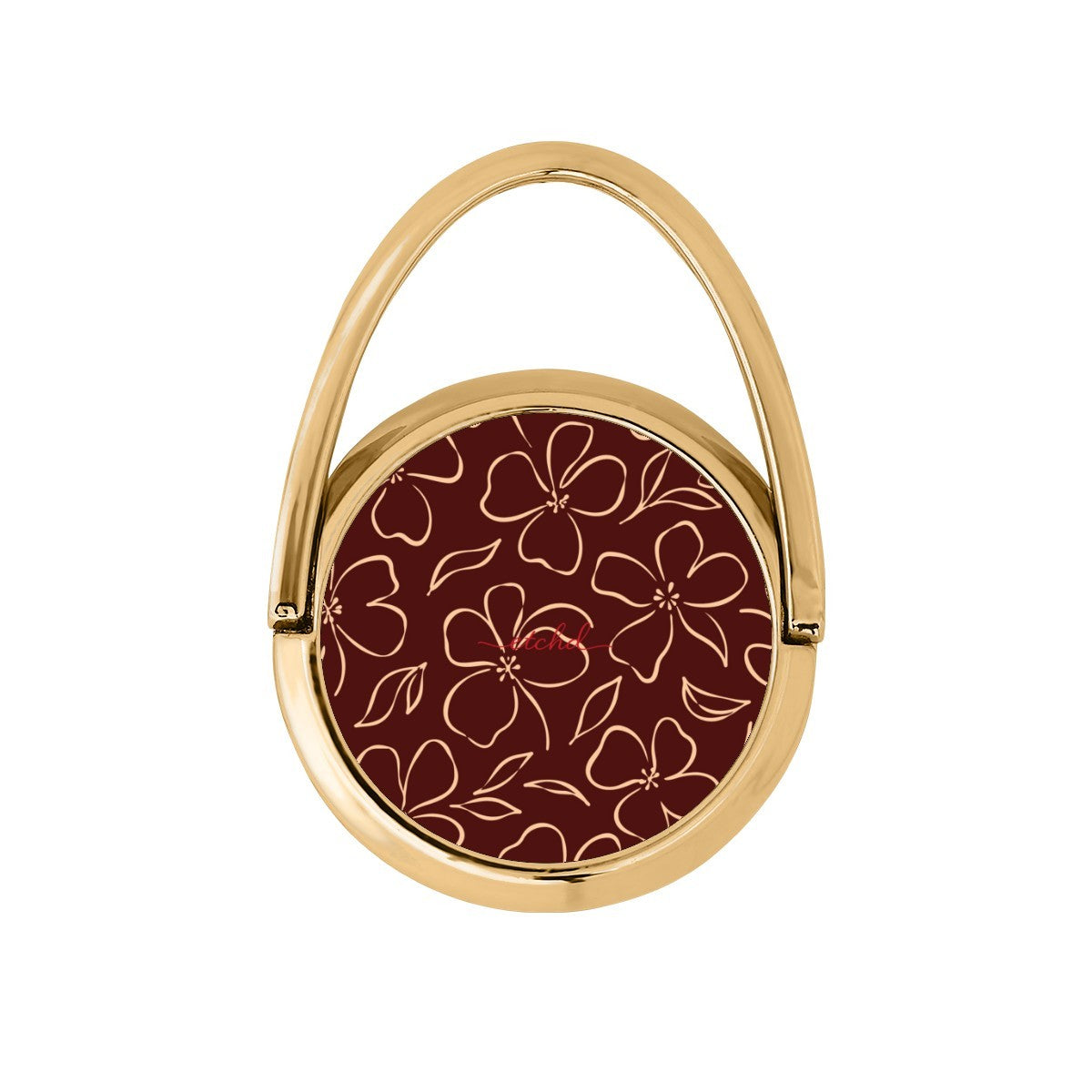 Cherry & Peach Floral Hoop Ring Holder by etchd