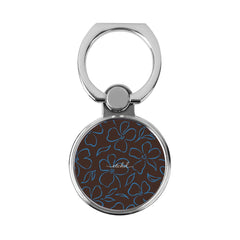 Espresso & Cerulean Floral Classic Ring Holder by etchd