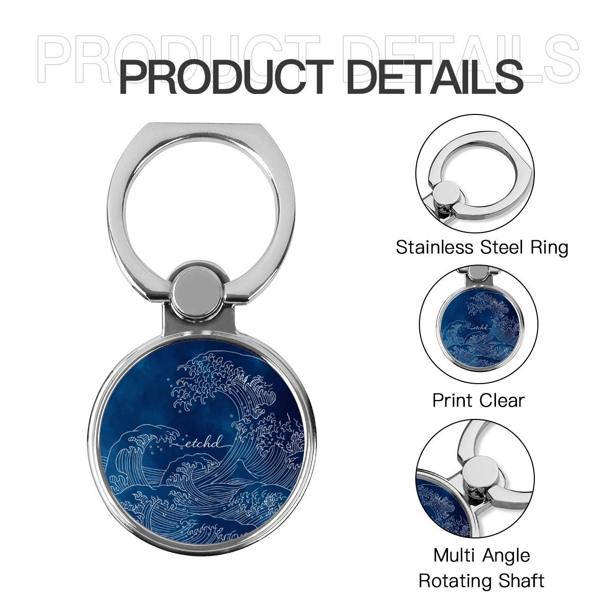 Ocean Wave Classic Ring Holder by etchd, view 5
