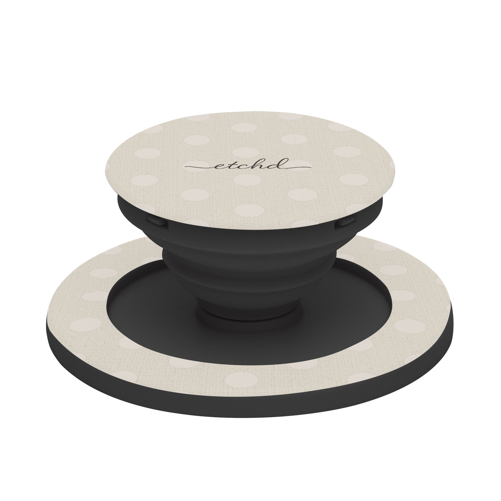 Neutral Polka Dot Phone Grip And Stand by etchd, view 6