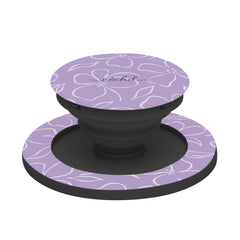 Lilac & Cream Floral Phone Grip And Stand by etchd, view 6