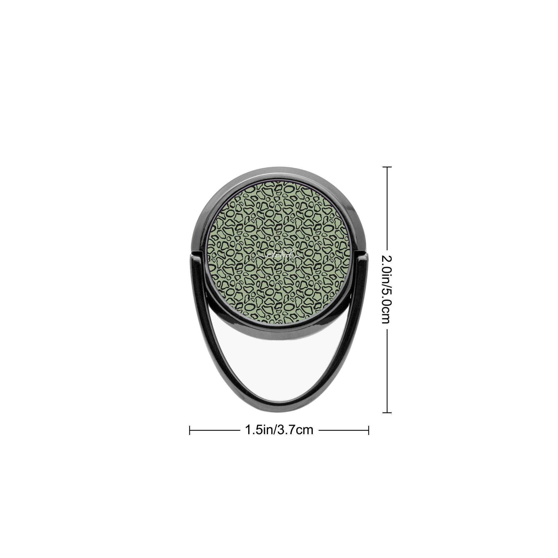 Abstract Print Sage Phone Ring Holder by etchd, view 3