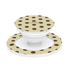 Butter & Brown Polka Dot Phone Grip And Stand