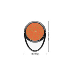 Persimmon & Wasabi Floral Phone Ring Holder by etchd, view 3