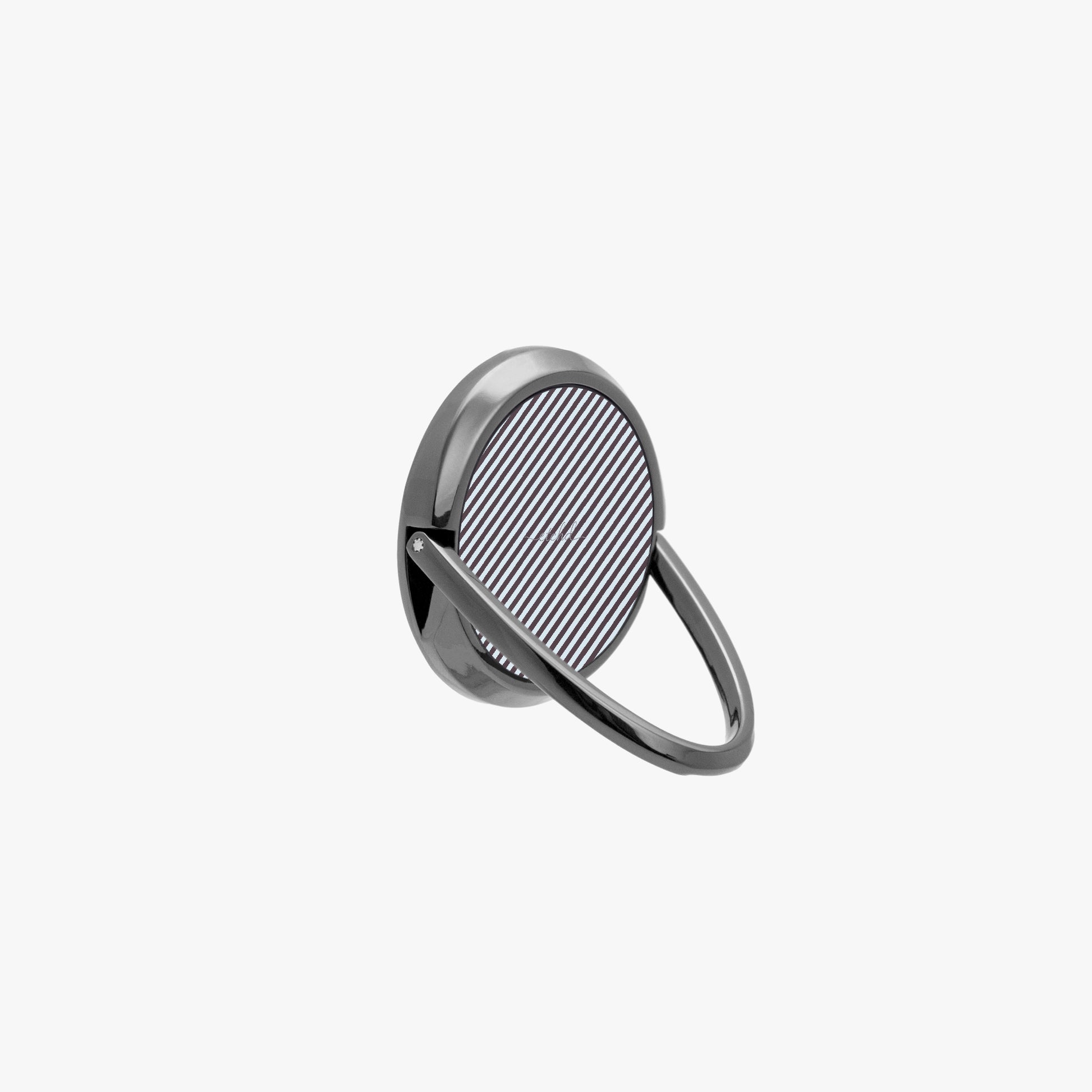 Blue And Plum Striped Phone Ring Holder by etchd, view 8