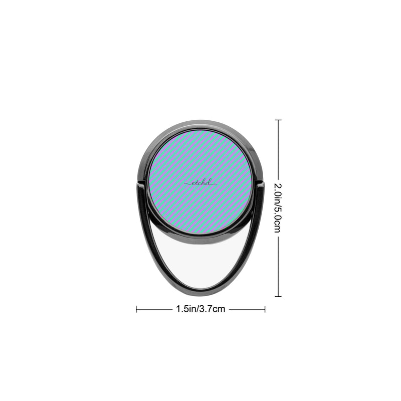 Lilac And Hypermint Diagonal Phone Ring Holder-zoom-