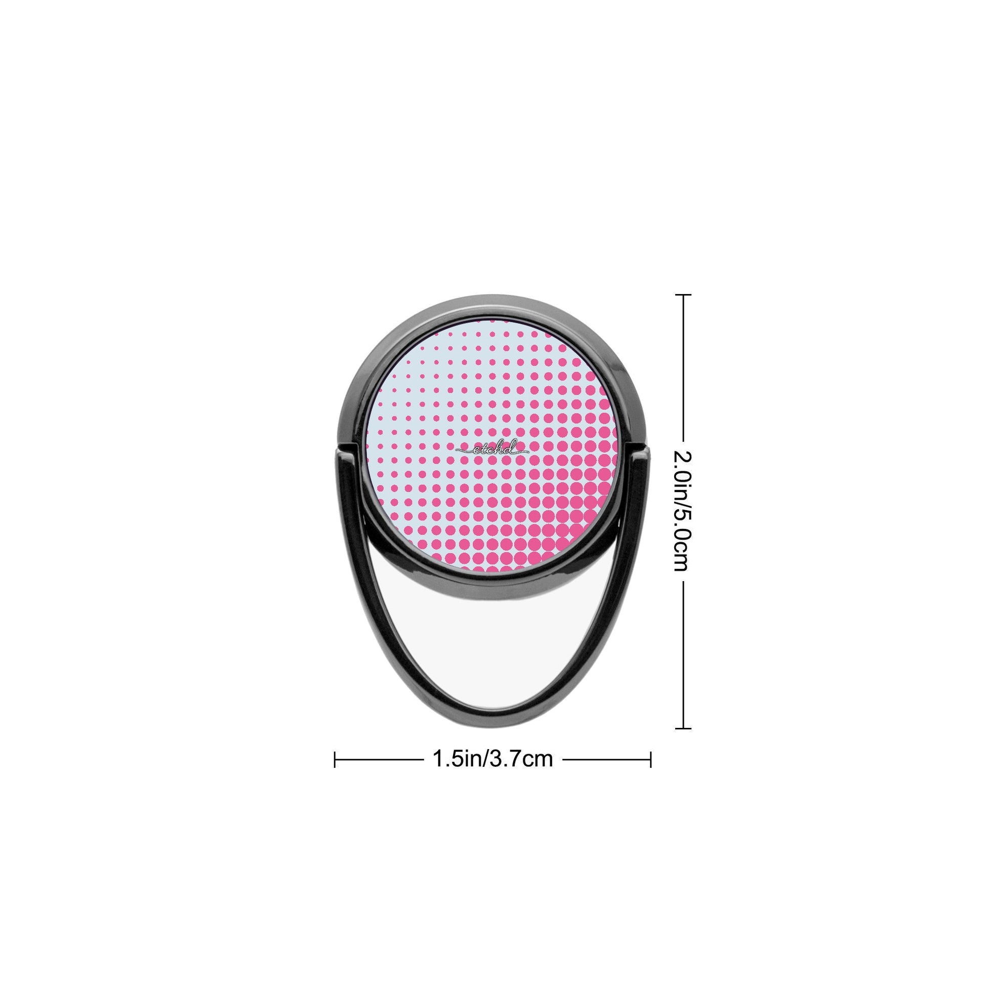 Bubblegum Halftone Phone Ring Holder by etchd, view 3