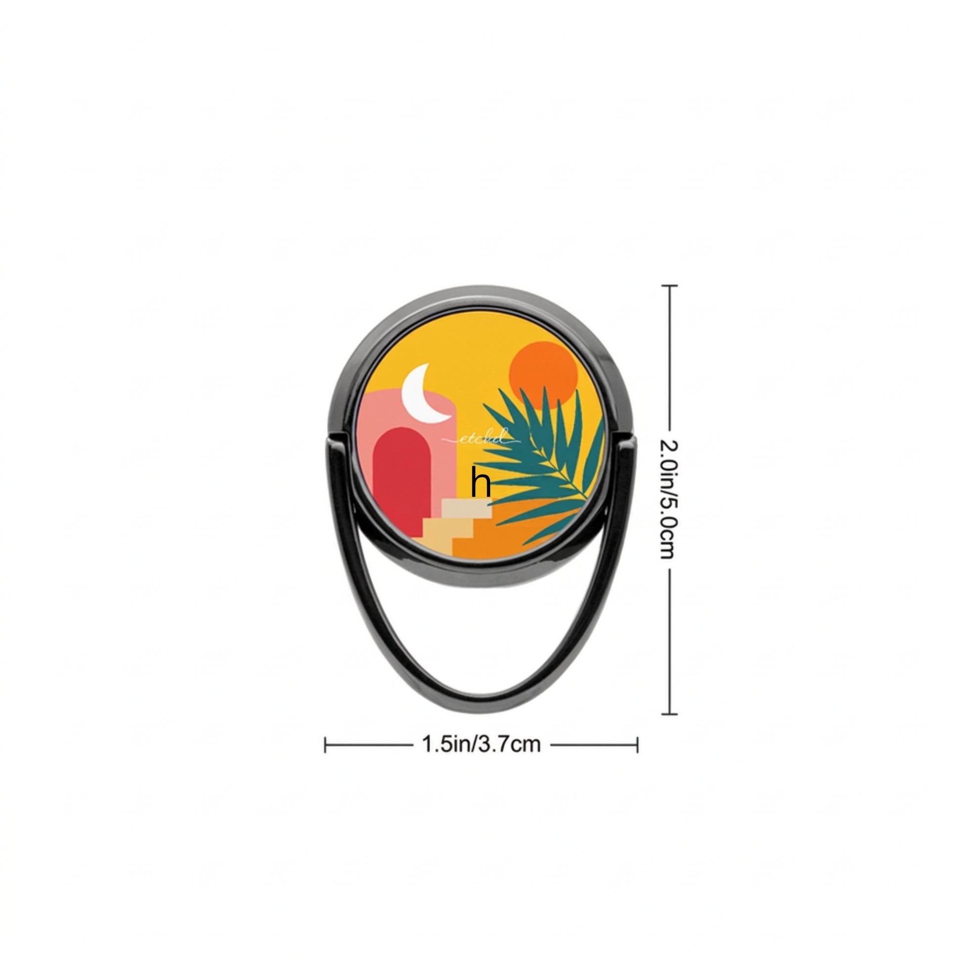 Tropical Sunset Phone Ring Holder by etchd, view 3