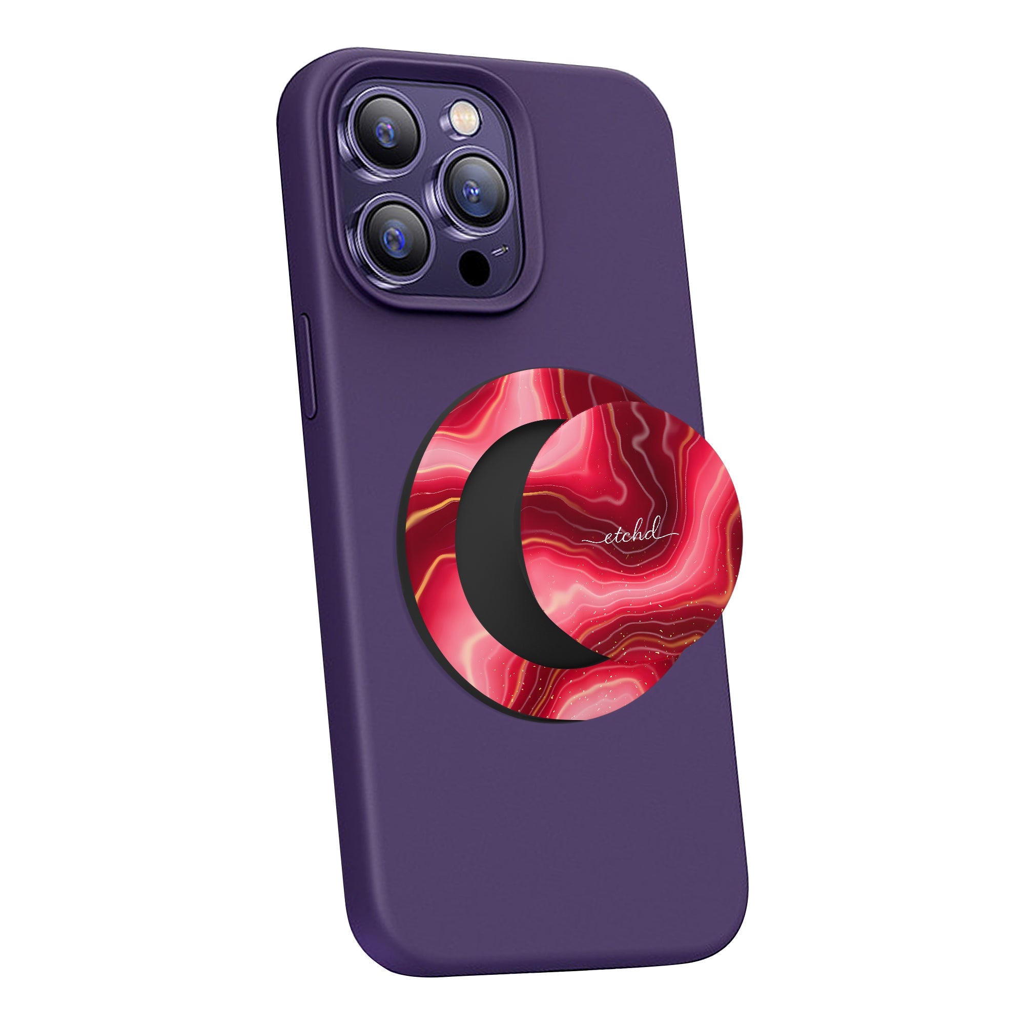 Ruby Phone Grip And Stand by etchd, view 4