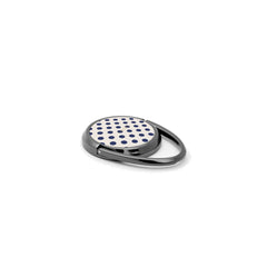 Navy & Cream Polka Dot Phone Ring Holder by etchd, view 2