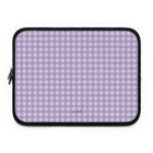 Lilac & Cream Gingham Custodia per laptop