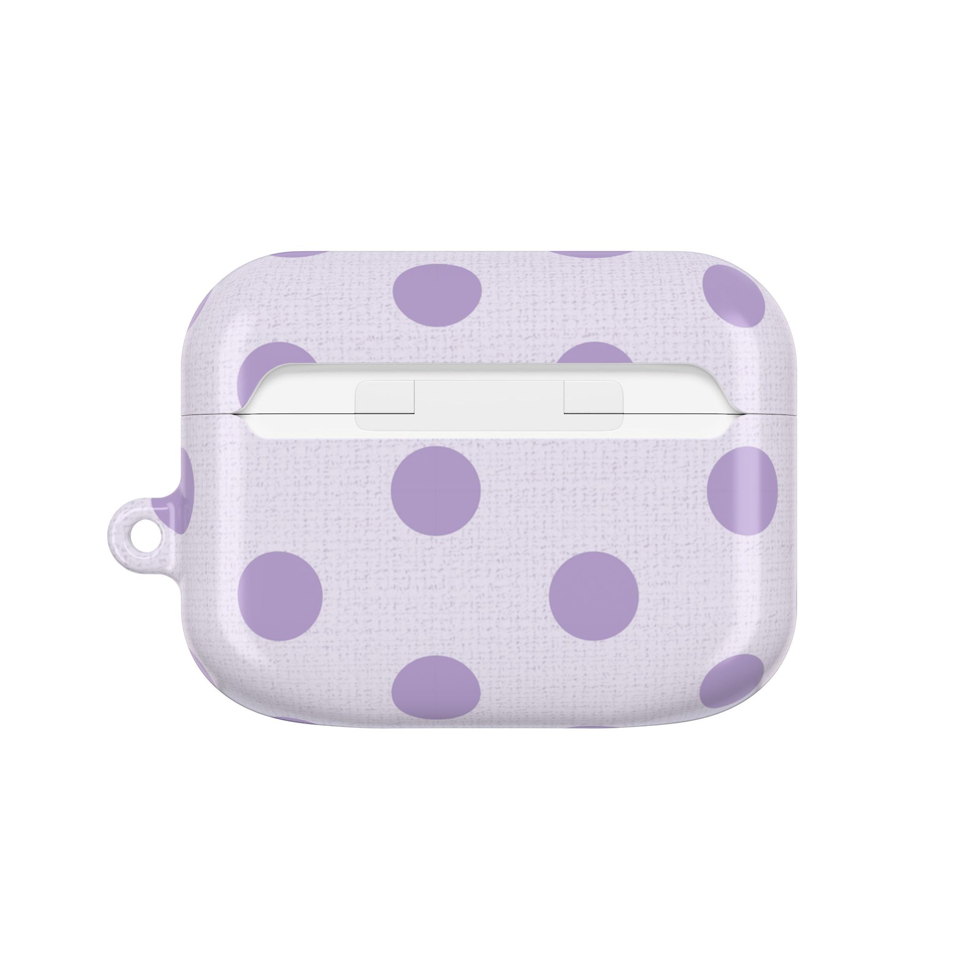Lilac & Cream Polka Dot AirPod Case by etchd, view 7