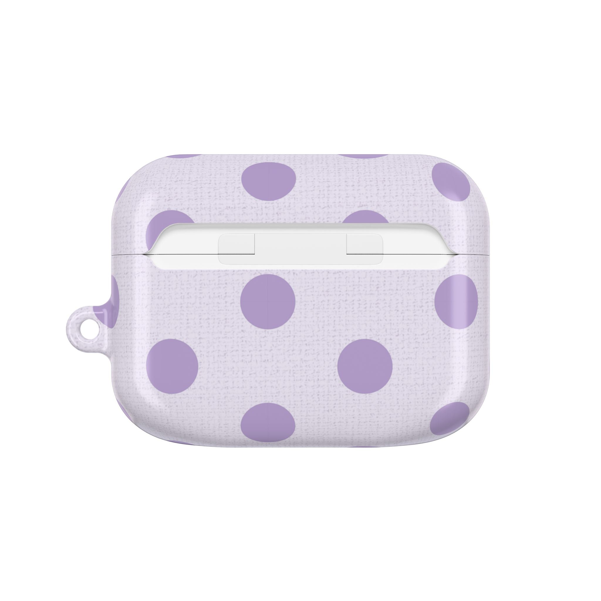 Lilac & Cream Polka Dot AirPod Case by etchd, view 7