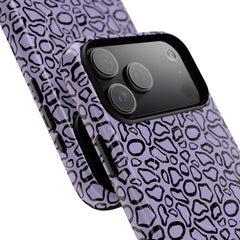 Abstract Print Lavender Magnetic Phone Case by etchd, view 97