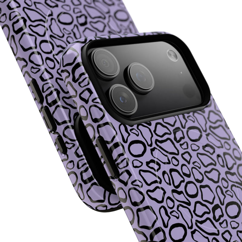 Abstract Print Lavender Magnetic Phone Case by etchd, view 97