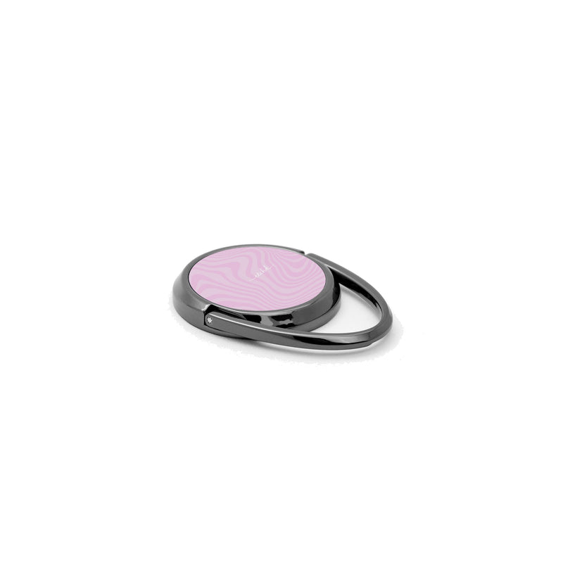 Pink Curved Lines Phone Ring Holder-zoom-