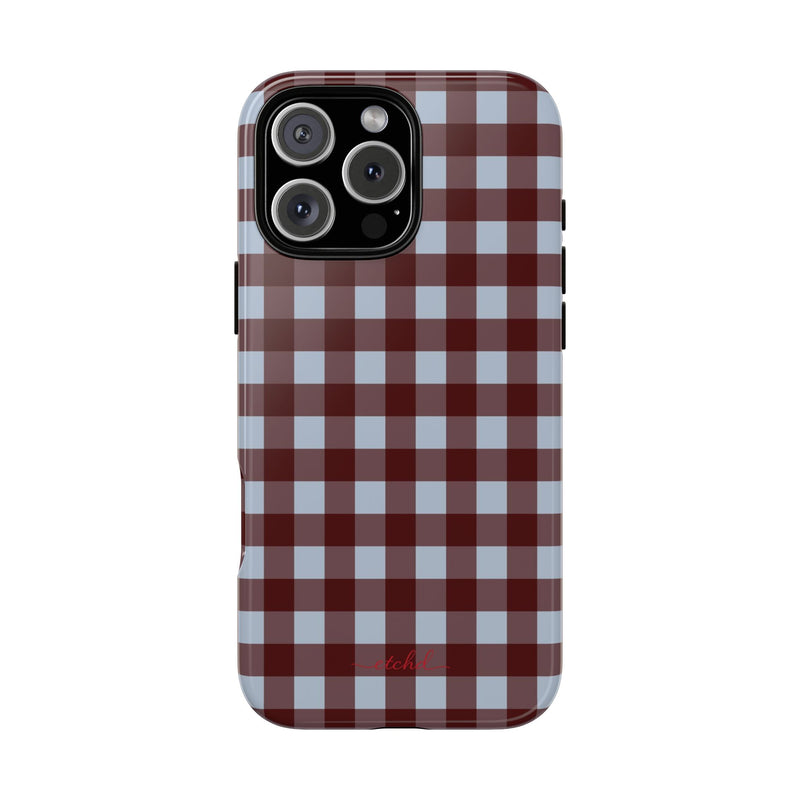 Blue & Cherry Gingham