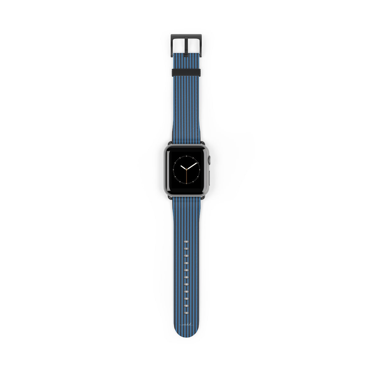 Espresso & Cerulean Striped Correa para smartwatch de etchd