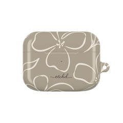 Neutral Floral AirPod Case by etchd