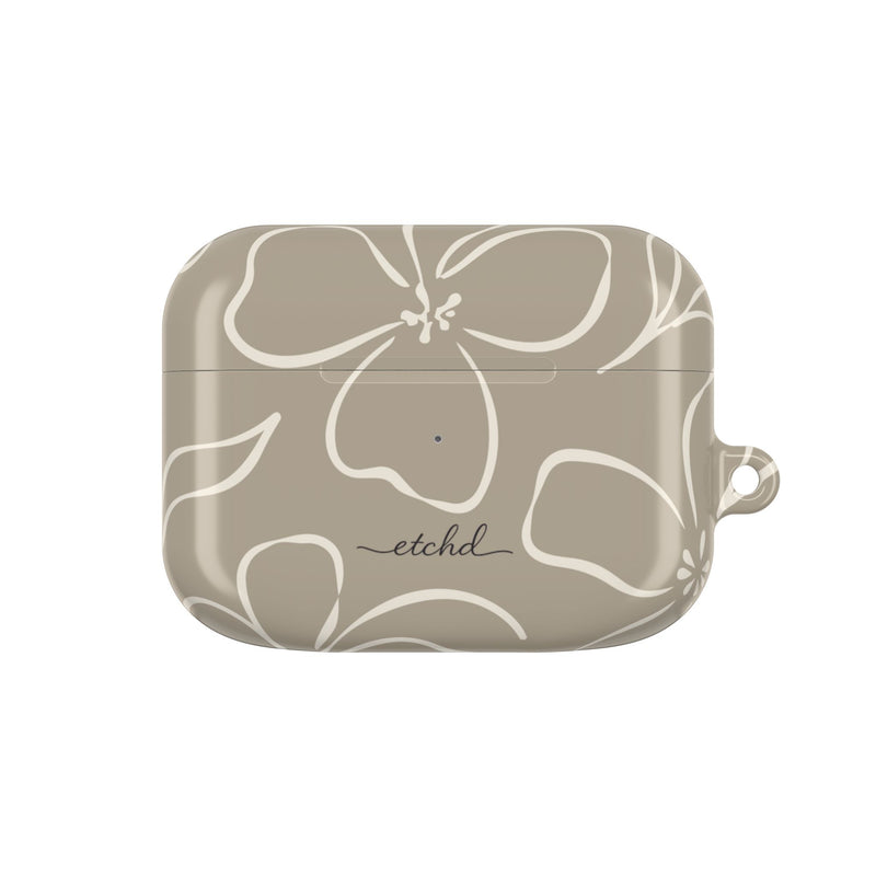 Neutral Floral AirPod Case by etchd
