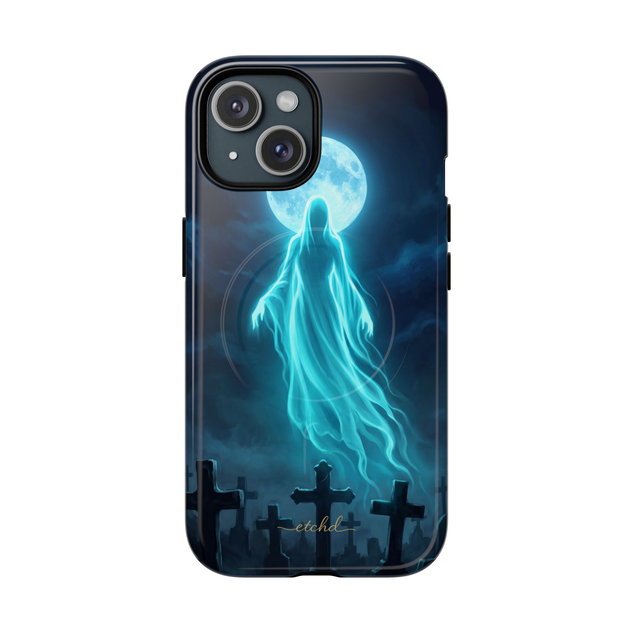 Veiled Spirit Magnetic Phone Case by etchd, view 2