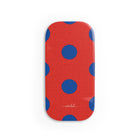 Cobalt & Poppy Polka Dot Click-On Phone Grip