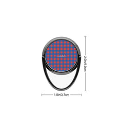 Cobalt & Poppy Gingham Anello supporto per telefono di etchd, vista 3