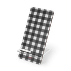 Black & White Gingham Supporto per telefono