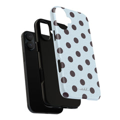 Plum And Blue Polka Dot Magnetic Phone Case by etchd, view 11