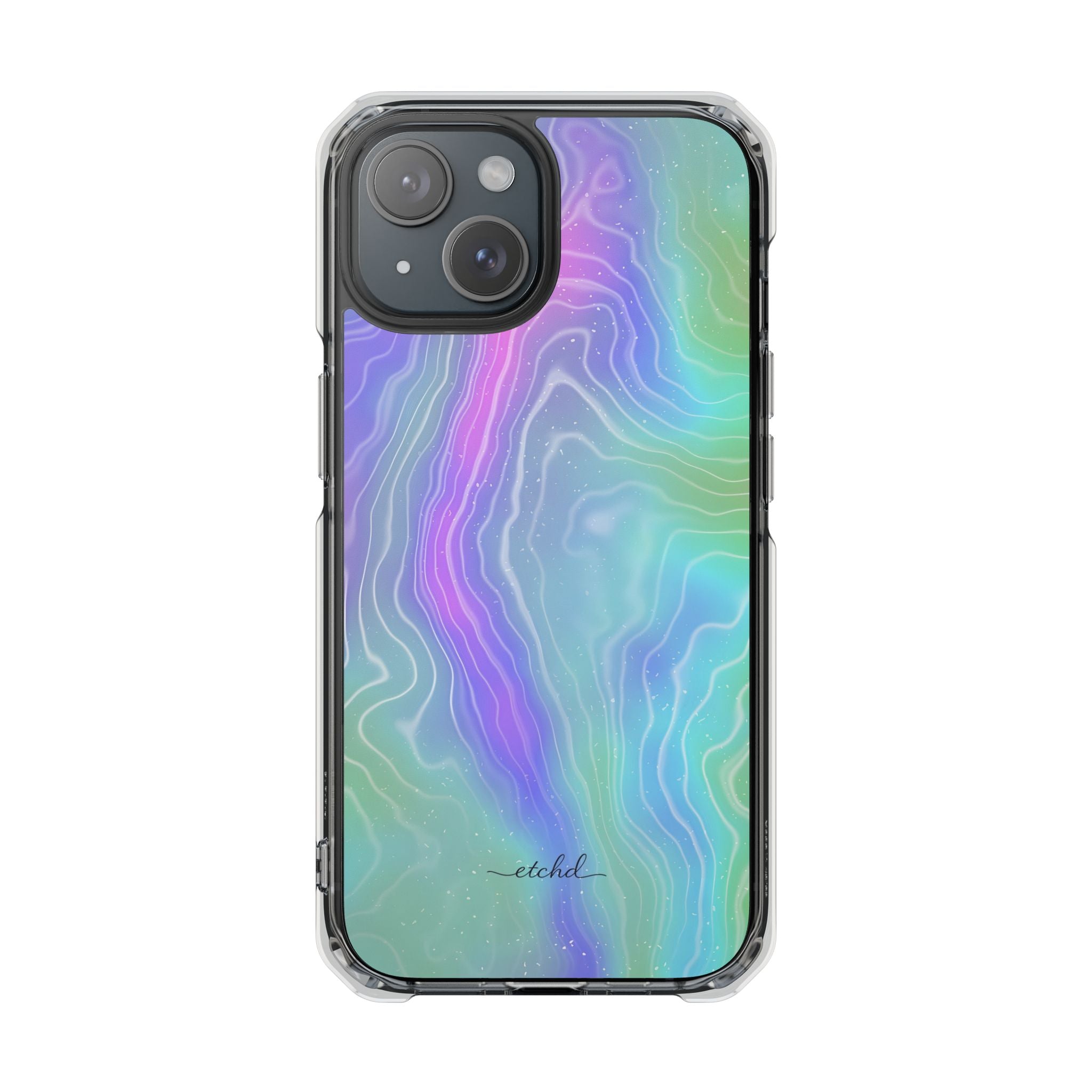 Opal Clear Magnetic Phone Case by etchd, view 2