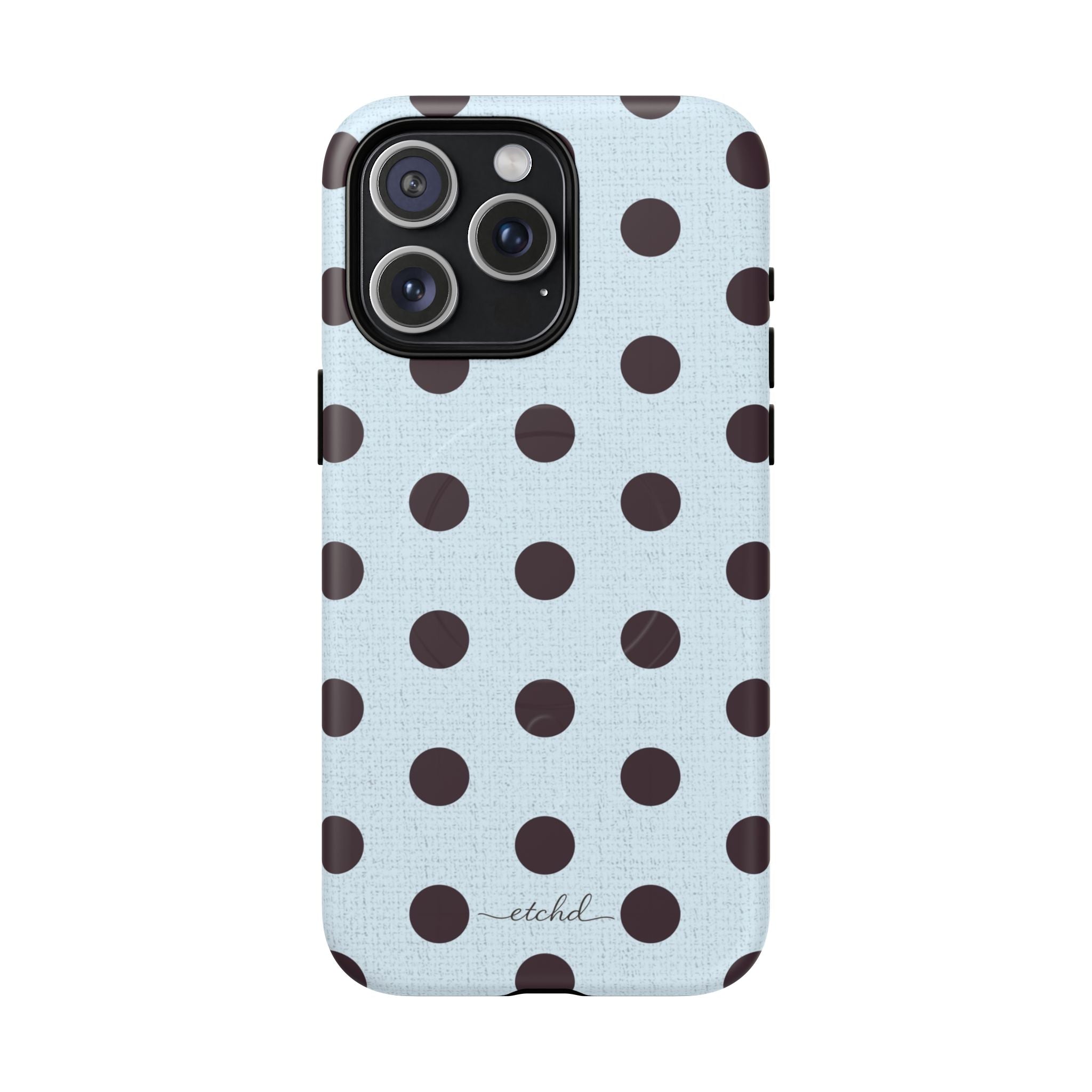 Plum And Blue Polka Dot Magnetic Phone Case by etchd, view 15