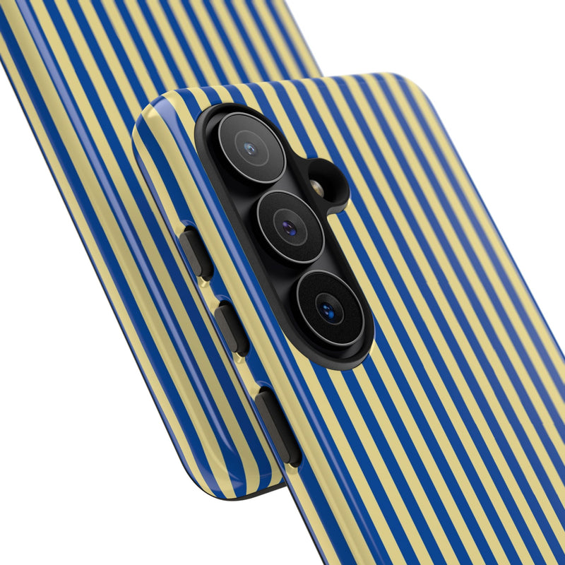 Cobalt & Butter Striped Phone Case by etchd, view 209