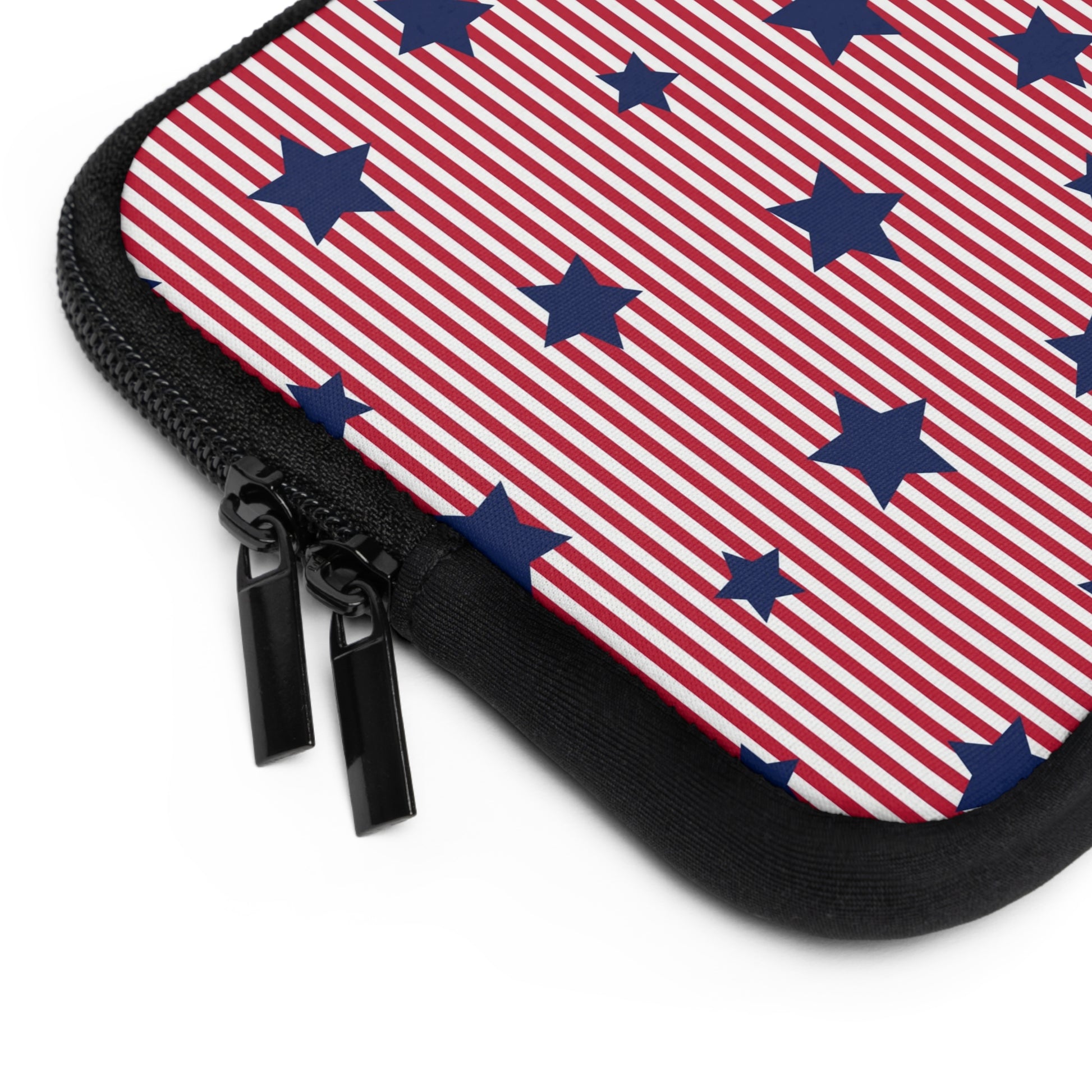 Red Stripes & Blue Stars Laptop Sleeve by etchd, view 12