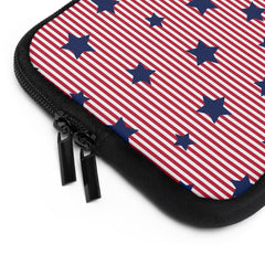 Red Stripes & Blue Stars Laptop Sleeve by etchd, view 12