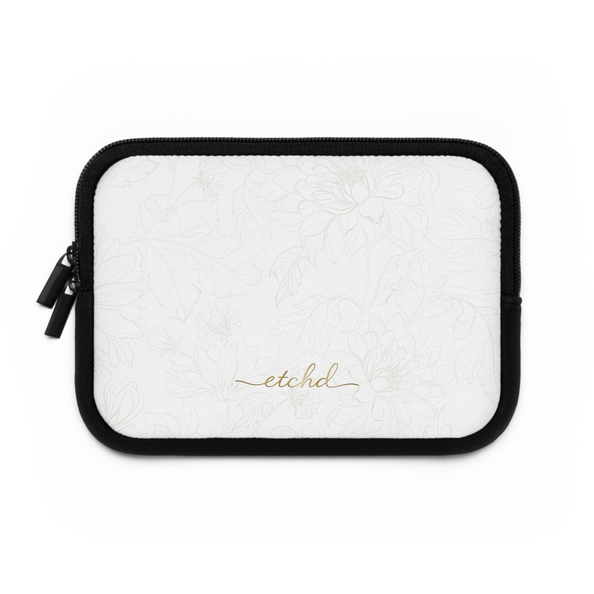 Etchd Signature White Laptop Sleeve by etchd, view 2