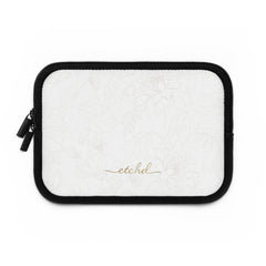 Etchd Signature White Laptop Sleeve by etchd, view 2