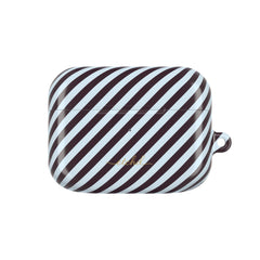 Plum & Blue Striped Diagonal AirPod Case by etchd