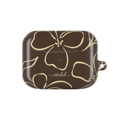 Butter & Brown Floral AirPod Case by etchd