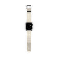 Neutral Gingham Cinturino per smartwatch di etchd