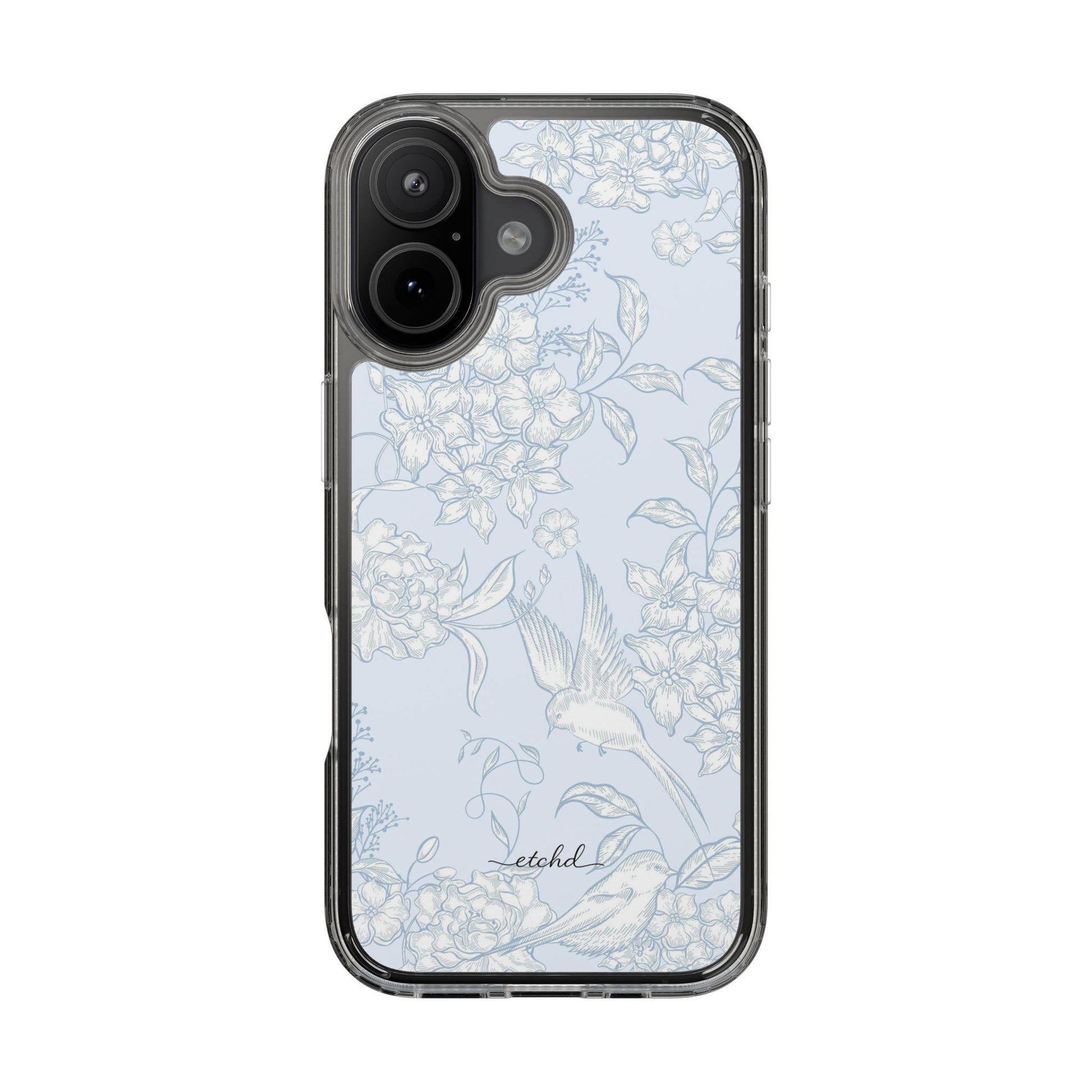 Hummingbird Bloom Clear Phone Case by etchd, view 24